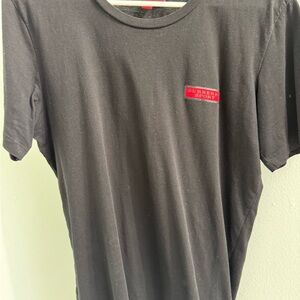 Burberry Sport Black Tee with Red Logo